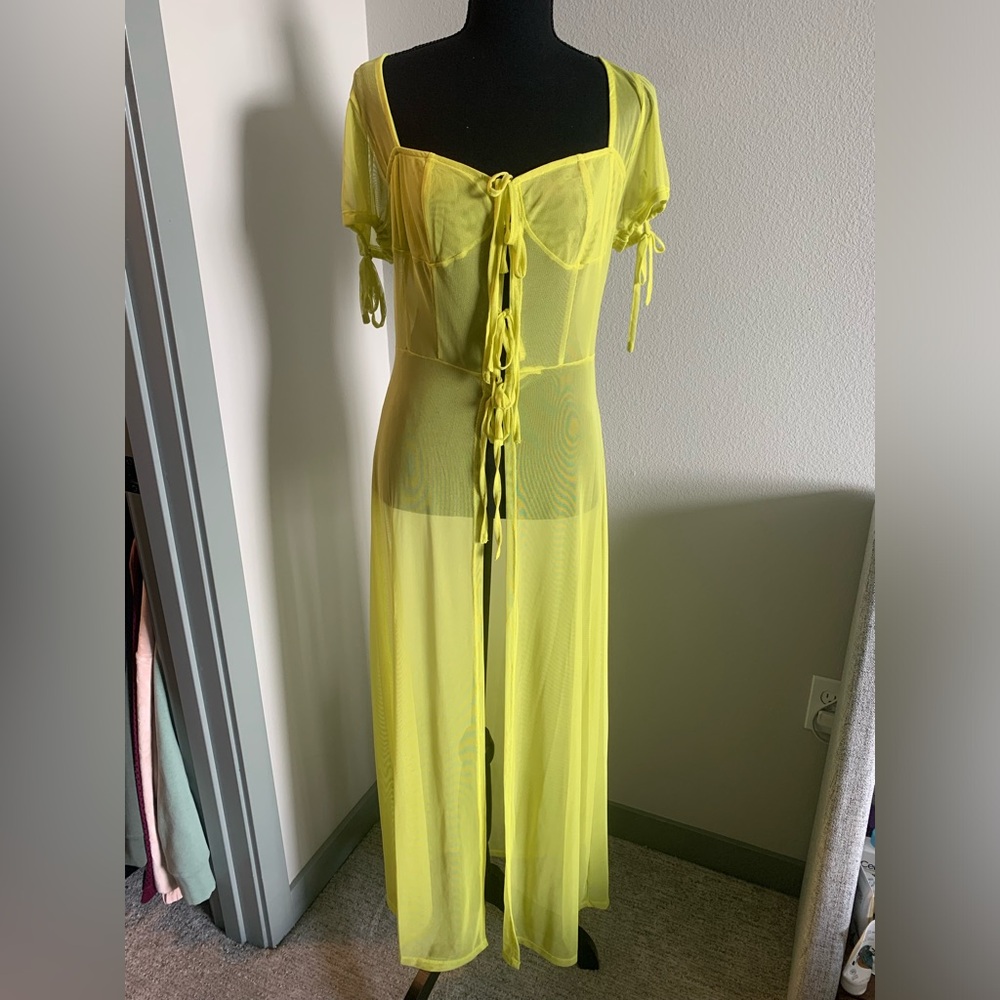Urban outfitters cover up size lg/xl in lime green